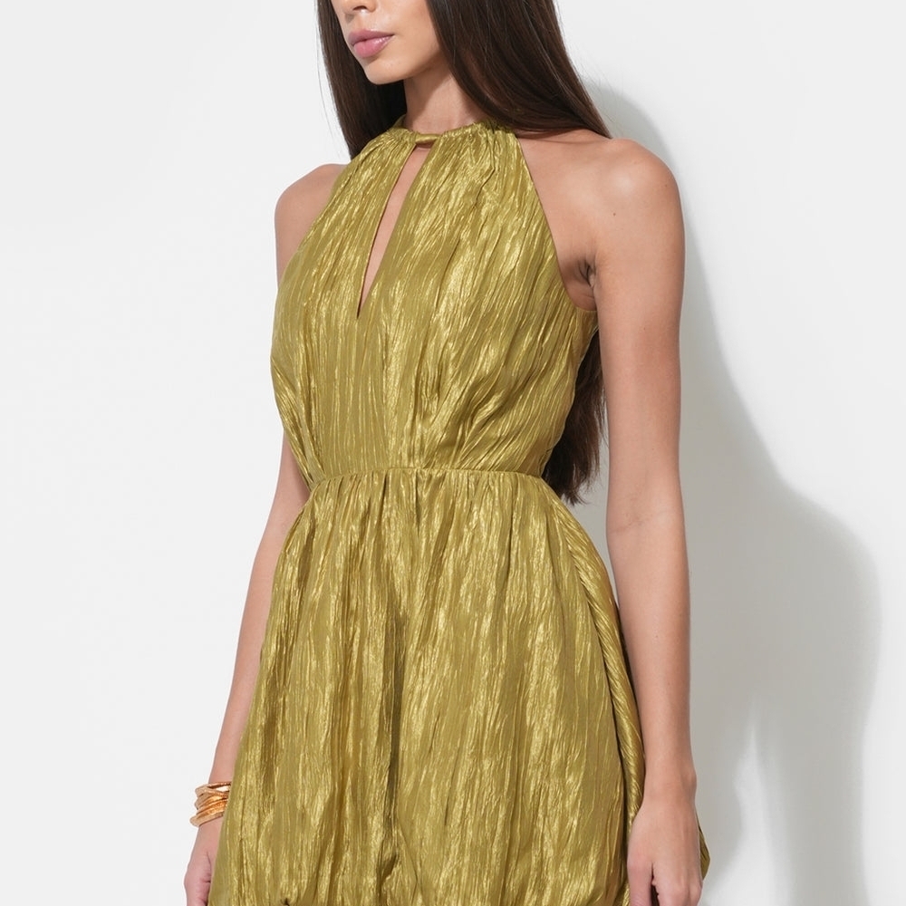 Adelyn Rae Chartreuse Mini Dress - Picture 3 of 8